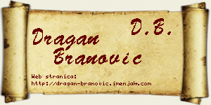 Dragan Branović vizit kartica